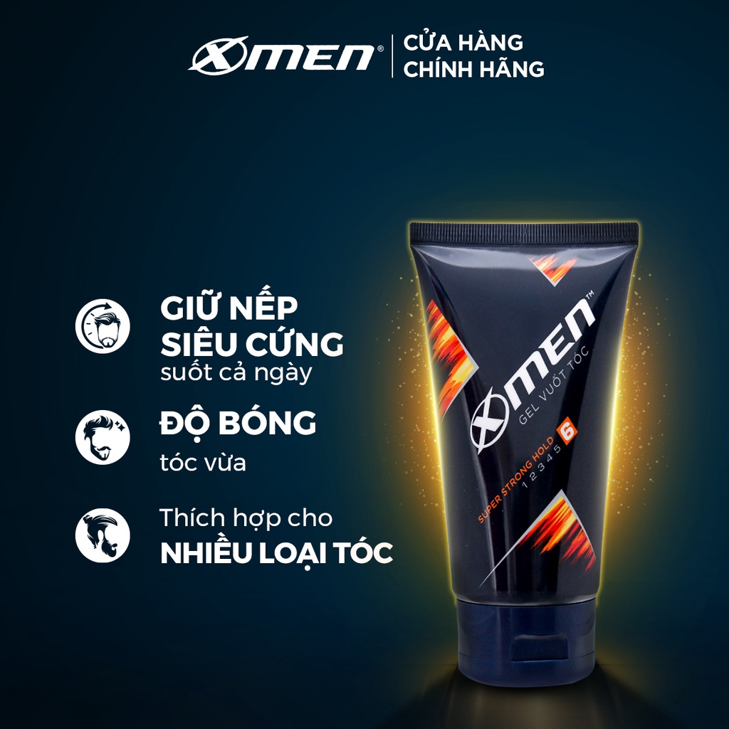 [Mã COSMEN giảm 8% đơn 250K] Gel X-men Siêu cứng tóc 150g