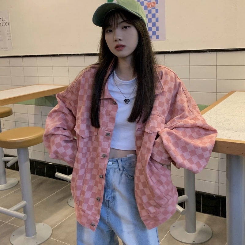 Áo Khoác Dáng Rộng Thiết Kế Mới Thời Trang Mùa Thu Đông Theo Phong Cách Retro