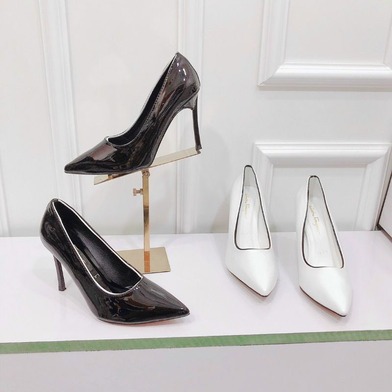 Giày cao gót mũi nhọn viền đẹp gót 9cm