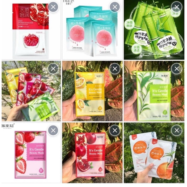 Combo 100 mặt nạ NỘI ĐỊA TRUNG Dưỡng Da