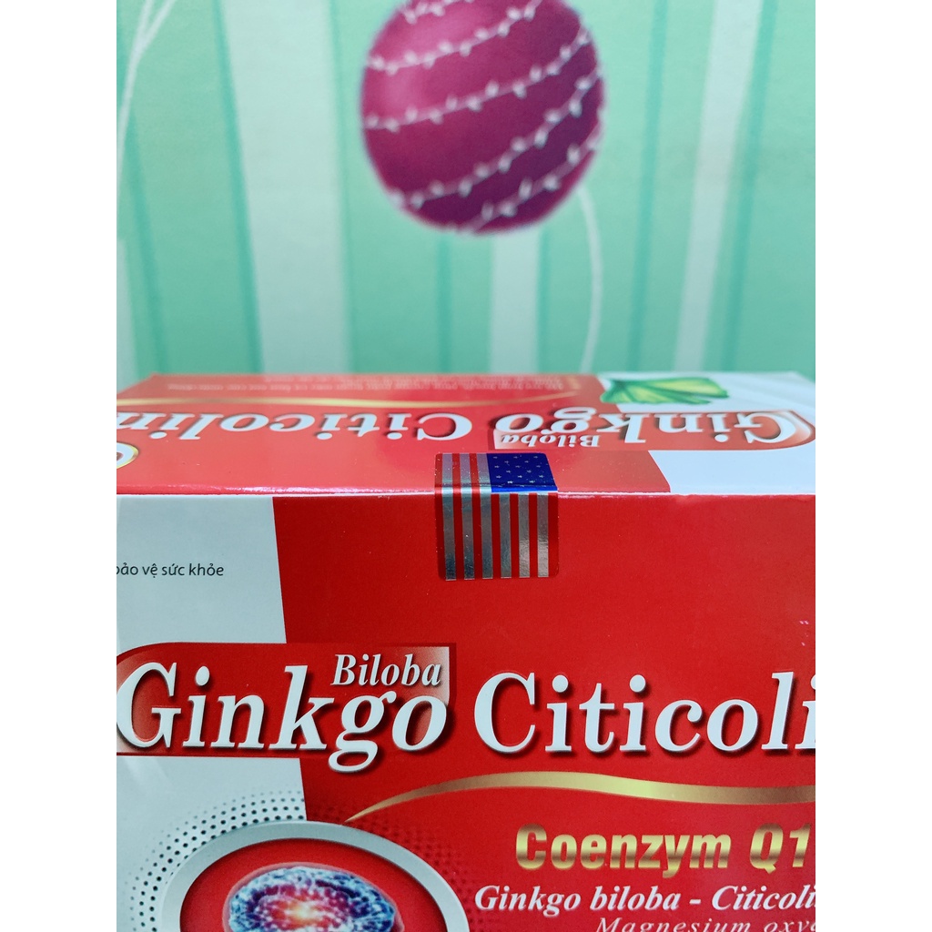 Ginkgo Biloba 240mg Bổ não, tăng cường tuần hoàn máu hiệu quả hộp 100 viên