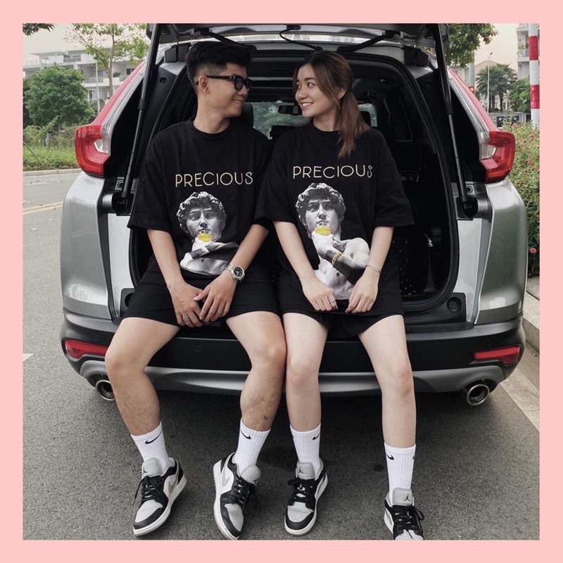 Áo thun nữ Precious  áo phông unisex form rộng tay lỡ chất cotton cao cấp cá tính mặc đôi nhóm