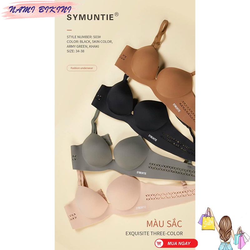 Áo lót nữ su đúc Áo ngực SYMUNTIE cao cấp áo bra không gọng nâng ngực Nami | BigBuy360 - bigbuy360.vn
