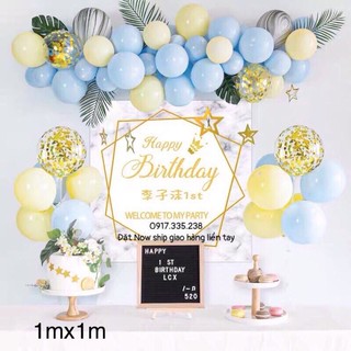 Backdrop trang trí sinh nhật nhiều mẫu lựa chọn