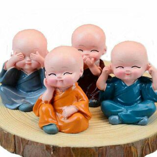 Sỉ set 4 chú tiểu phong thủy
