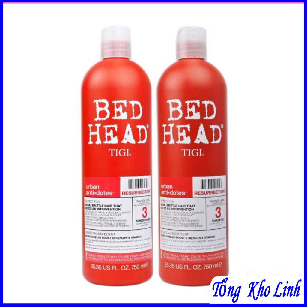 Bộ dầu gội xả TIGI Bed Head phục hồi tái tạo số 3