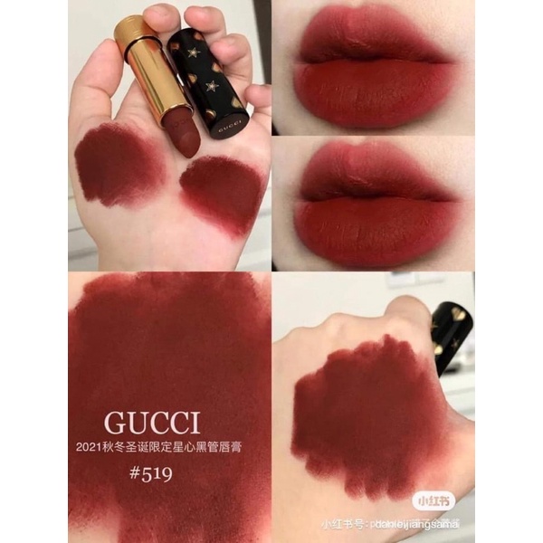 Son GUCCI Holiday Limited 2021 màu 217/519 Fullsize Fullbox