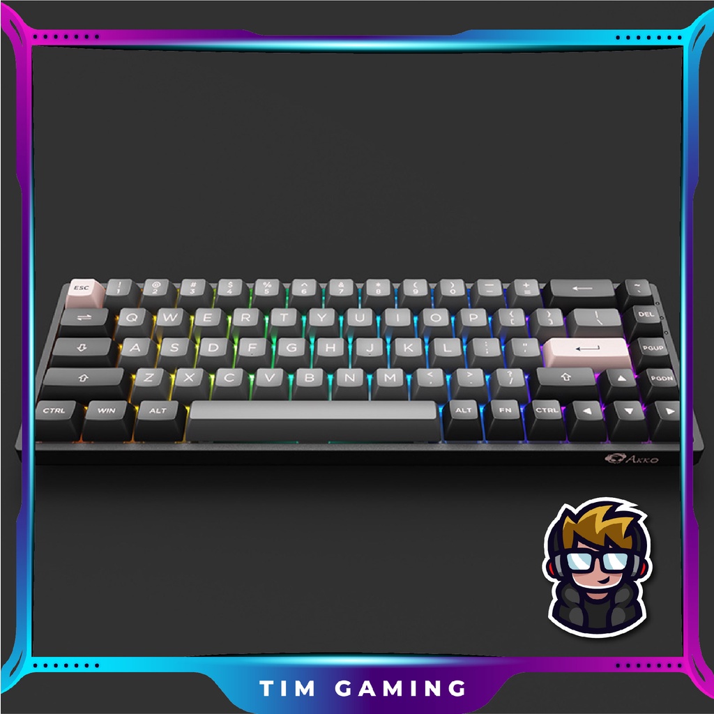 Bàn phím cơ AKKO 3068B Multi-modes Black Pink