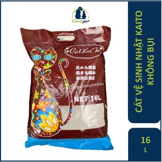 Cát vệ sinh Nhật Kaito không bụi 16l 17,6l  - Cát nhật mèo