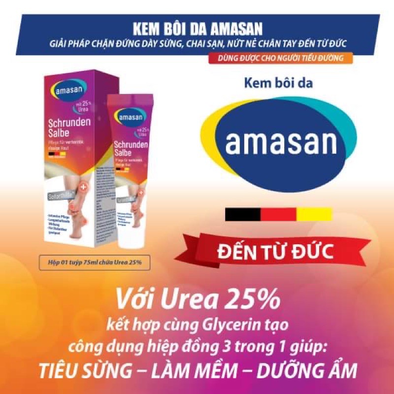 Kem dưỡng da bàn chân EUREKA (Eureka Soft Feet)/ Amasan Đức 75ml