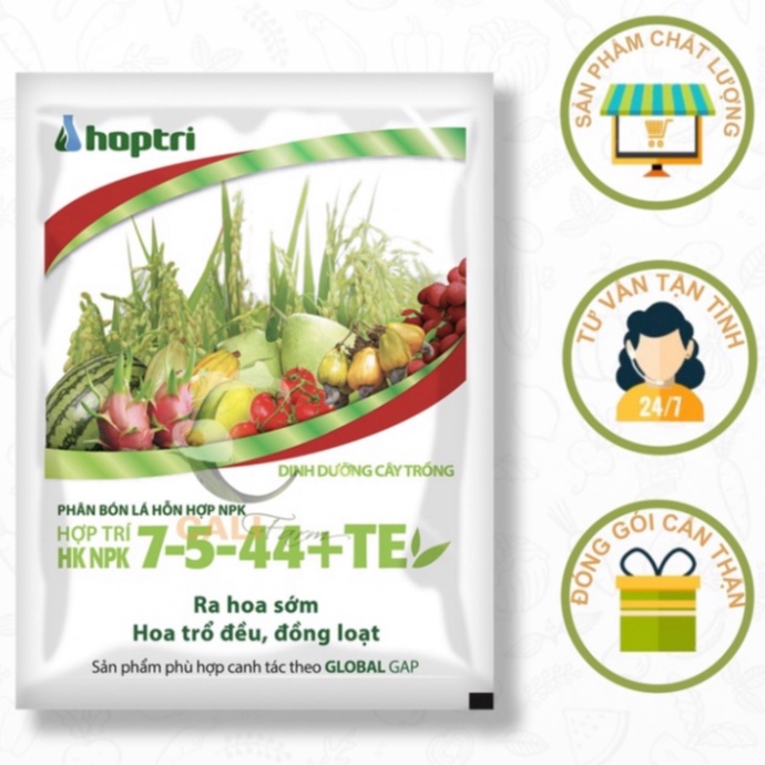 Phân bón lá vi lượng HK 7.5.44 Hợp Trí gói 250gr . Nông Dược Xanh