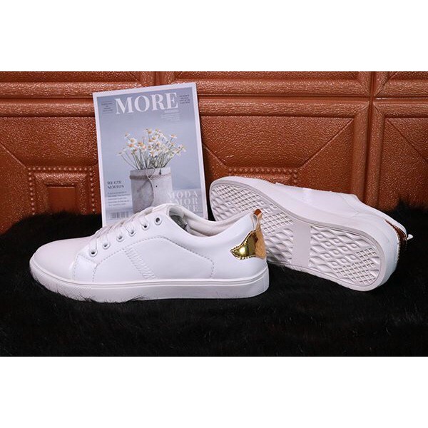 Giày Nam Trắng Gót Vàng Sành Điệu Cao Cấp ( Tặng Nước Hoa ) | BigBuy360 - bigbuy360.vn