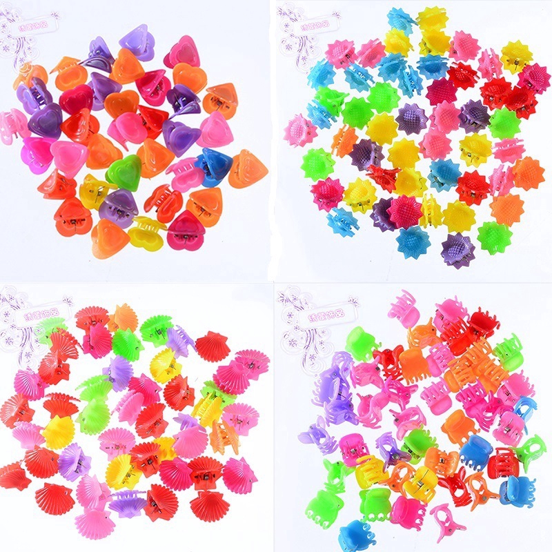 Set 25 kẹp tóc mini nhiều màu cho bé gái dễ thương xinh xắn