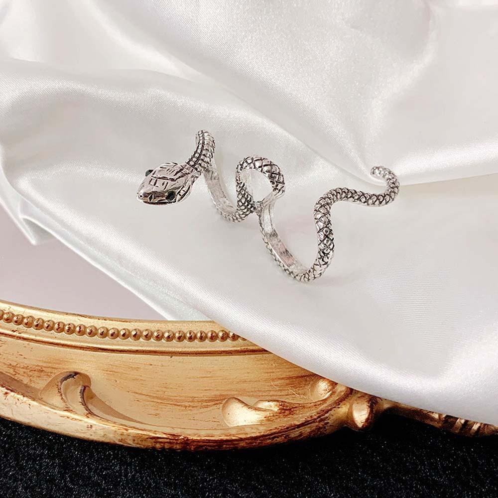 Nhẫn Hợp Kim Hình Rắn Phong Cách Gothic Cổ Điển Thời Trang Cho Nữ