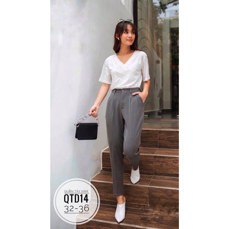 Bigsize Quần tây xám QTD14