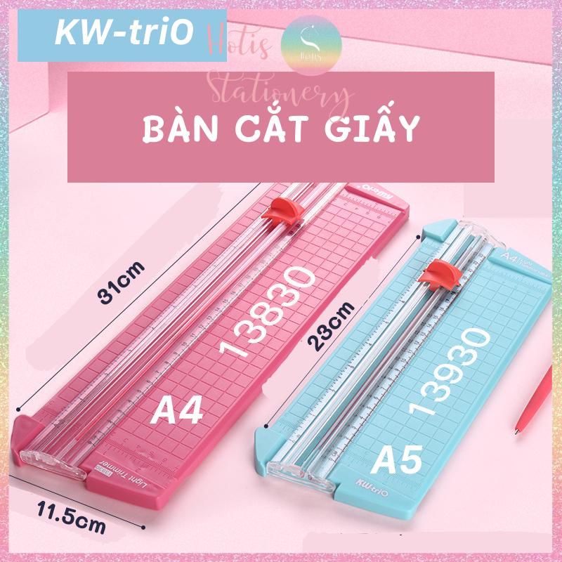 [HOTIS] Bàn cắt giấy A4/A5 KW-triO có thước gấp, dao cắt 2 chiều - Hàng cao cấp - No.13830/13930