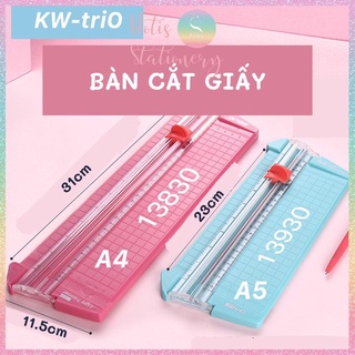 [HOTIS] Bàn cắt giấy A4/A5 KW-triO có thước gấp, dao cắt 2 chiều - Hàng cao cấp - No.13830/13930