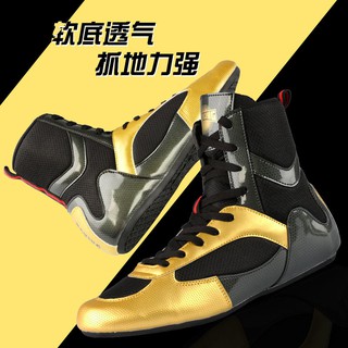 Giày Tập Boxing Cao Cấp Chuyên Dụng ◐✗✁Giày Thể Thao Cổ Cao Thời Trang Cho Nam Nữ