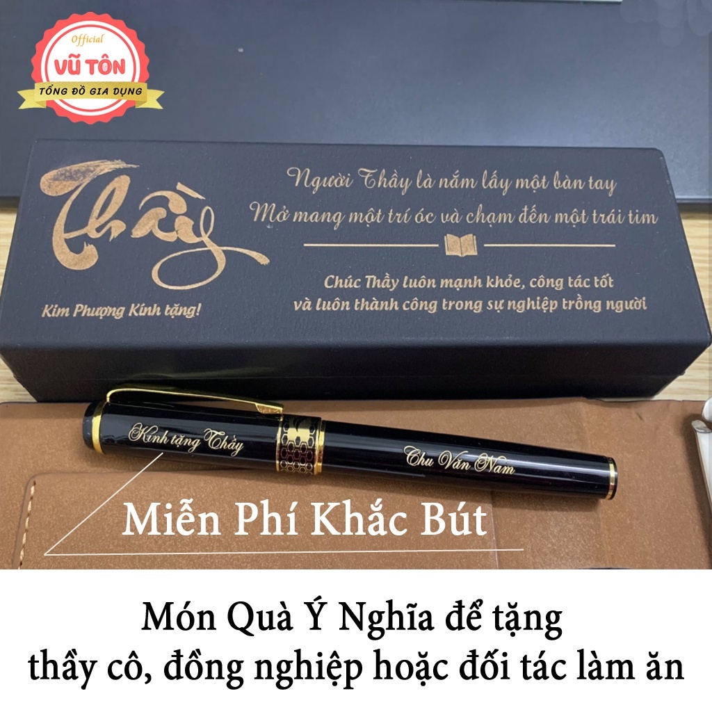 Bút ký cao cấp, bút ký doanh nhân- khắc tên, tặng kèm hộp, ruột mực [Làm quà tặng sinh nhật, quà tặng sếp, tặng thầy cô]