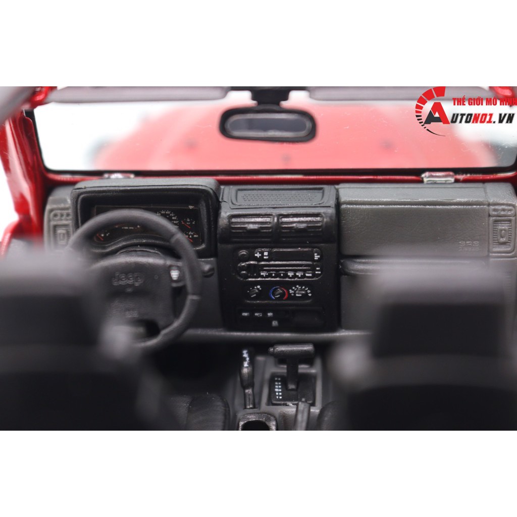 MÔ HÌNH XE JEEP RUBICON KHÔNG MUI RED 1:18 MAISTO 5394