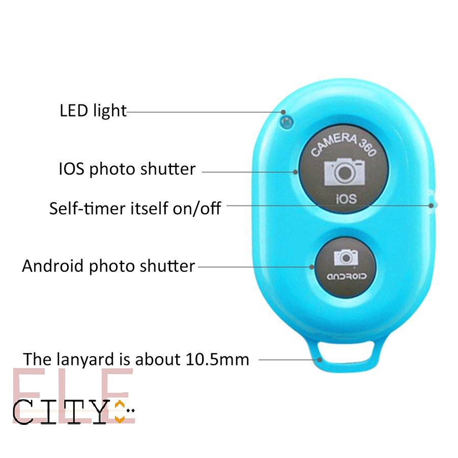 111ele} Remote Control Camera Selfie Shutter Stick for iphone Android Windows Camera