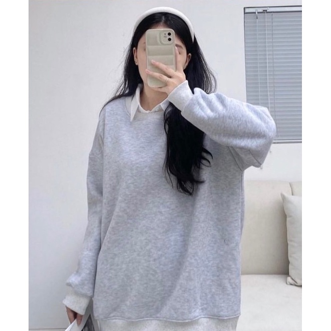 ÁO NỈ BÔNG TRƠN 6 MÀU