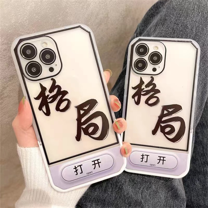Ốp Điện Thoại TPU Silicon Mềm Trong Suốt Có Giá Đỡ Thời Trang Cho iPhone 13 13pro 12promax SE2020 11 Pro MAX 6S 7 8 Plus X XS XR