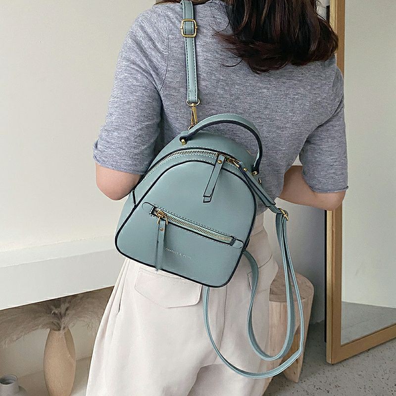 BALO MINI THỜI TRANG, BALO DA KHÓA NGANG BL1520