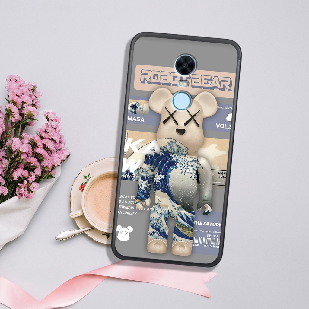 [HOT]ỐP  XIAOMI REDMI NOTE 3 - REDMI 5 - REDMI 5 PLUS  , In Hình Gấu Robot họa tiết L-V màu sắc cực đẹp.