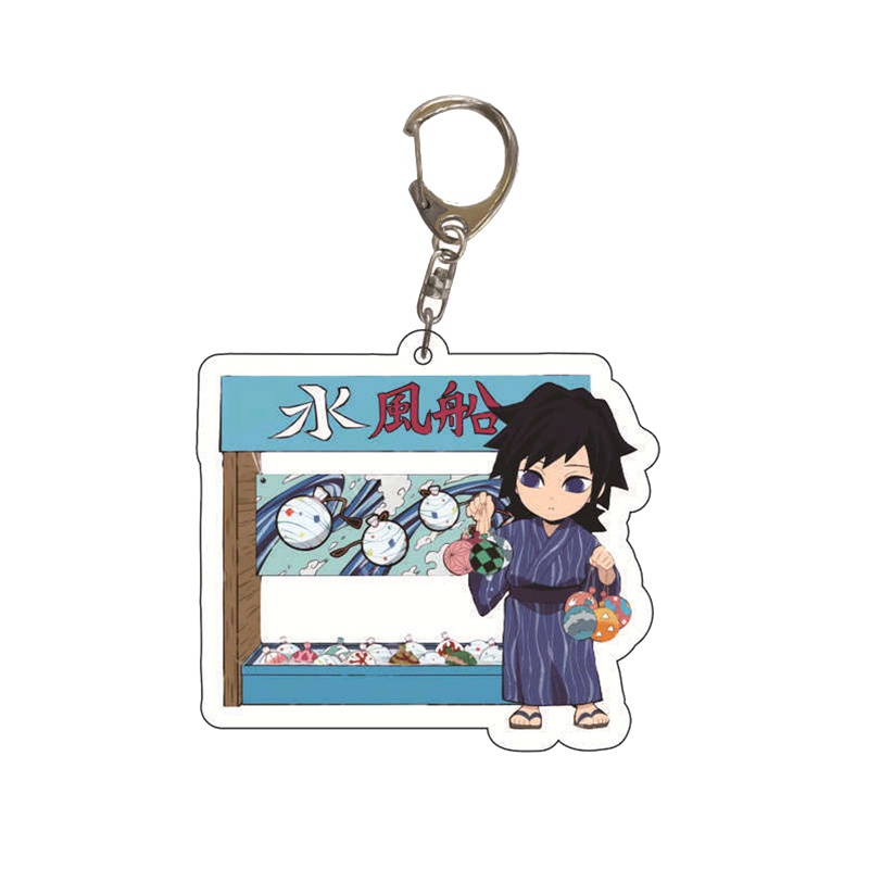 Tmdbyx Móc Khóa Nhựa Acrylic Họa Tiết Thanh Gươm Diệt Quỷ Kimetsu No Yaiba Blade Of Ghost