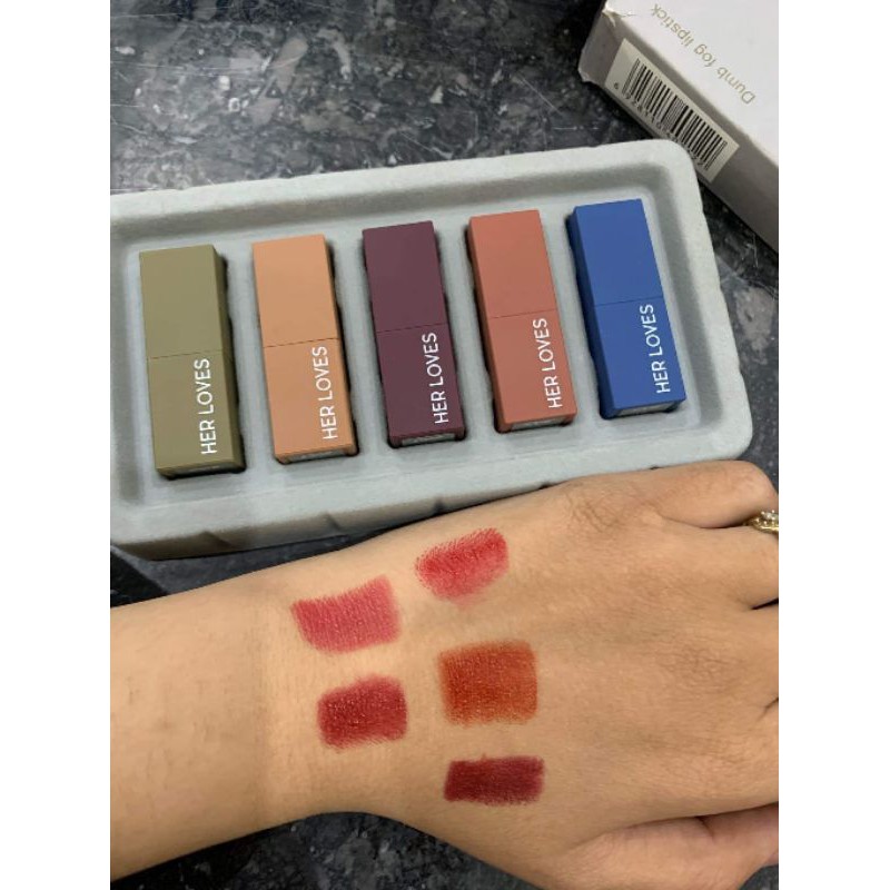 set 5 thỏi son HERLOVES