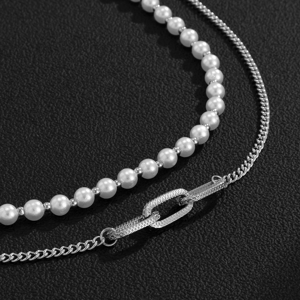 RALPH Vòng Cổ Choker Hình Học Đơn Giản Có Thể Điều Chỉnh Phong Cách Hàn Quốc Cho Nam Nữ