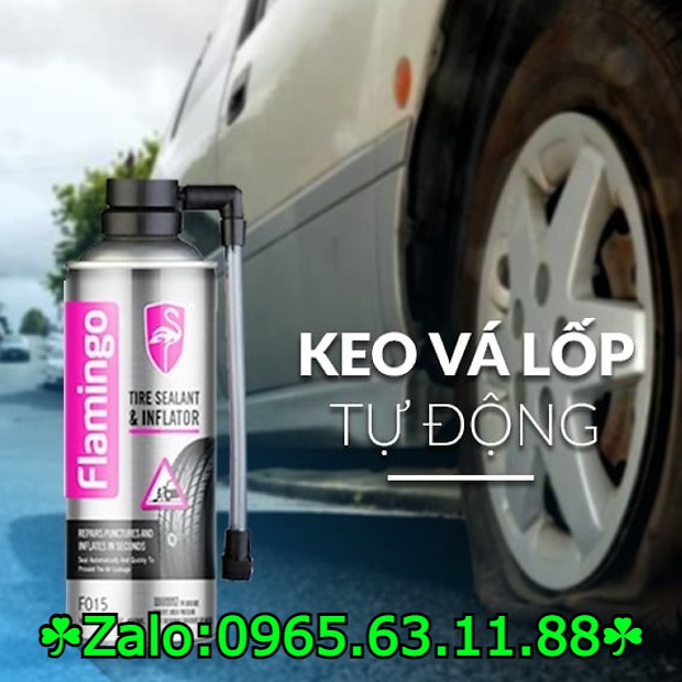 Chai vá lốp khẩn cấp Flamingo F015 450ml