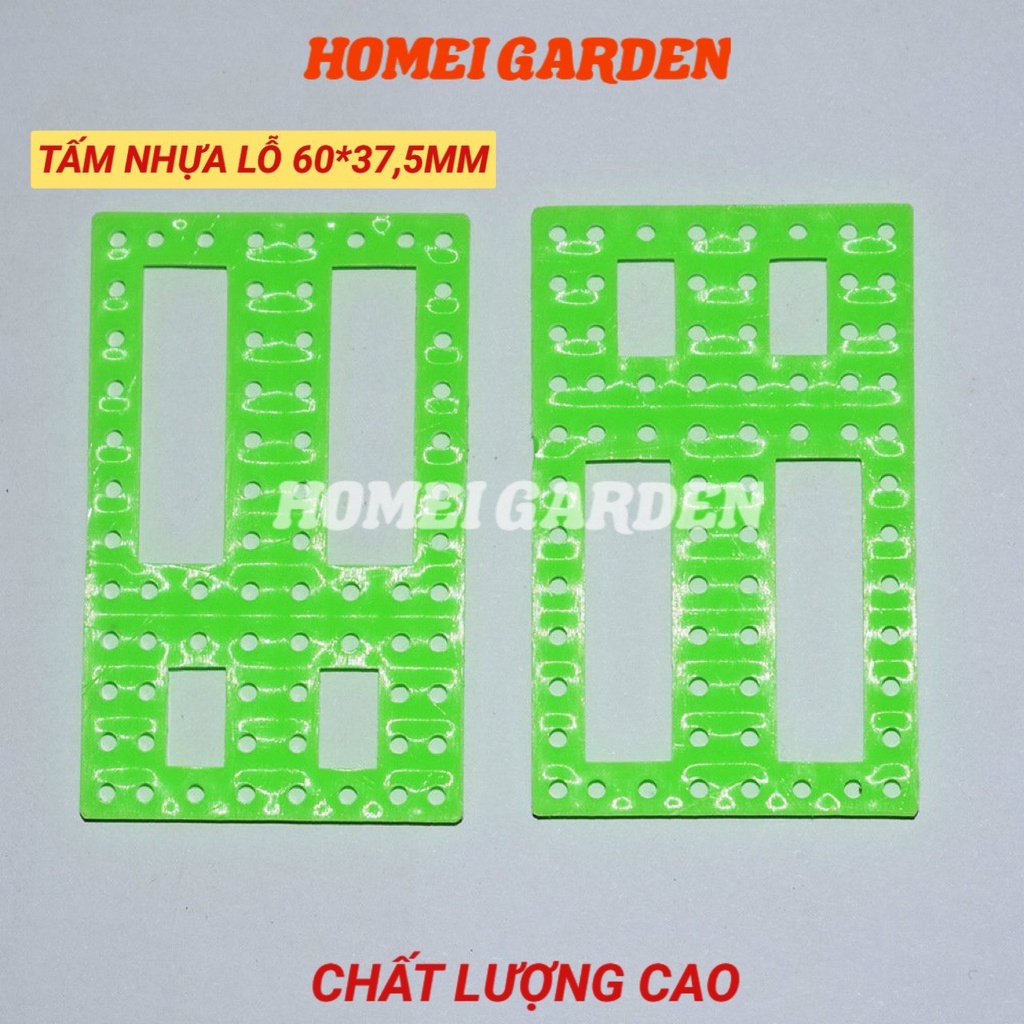 Tấm nhựa lỗ kích thước 60mm x 37,5mm DIY mô hình mới 100% - HM0054