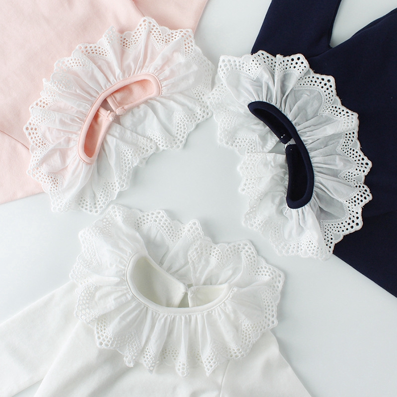 Áo thun tay dài phối ren dành cho bé gái