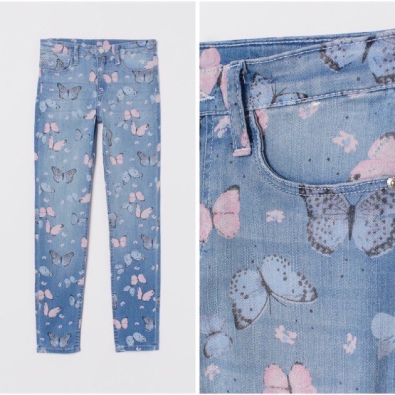 Quần jean mềm nhẹ bé gái lớn săn sale US sz 13-14y, 14y+