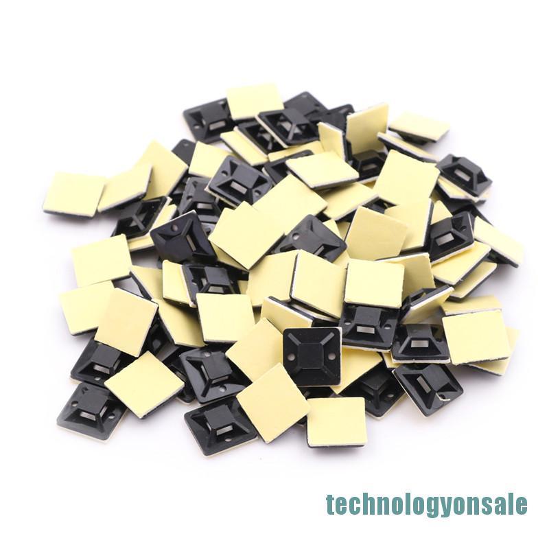 Bộ 100 Kẹp Giữ Dây Cáp Tự Dính 20x20 X