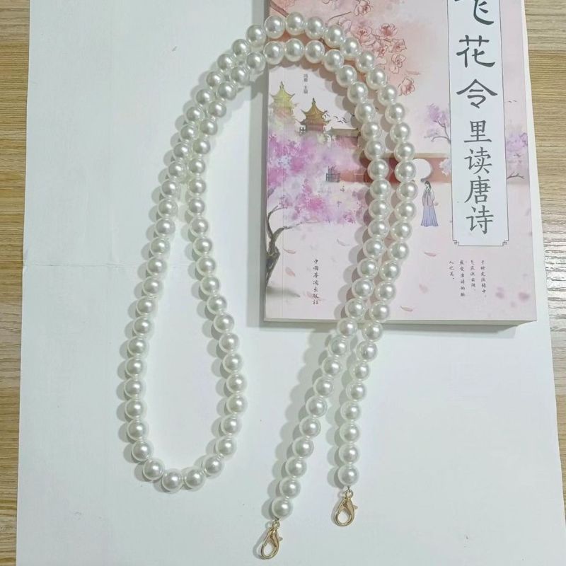 Dây mở rộng dây đeo túi xách ngọc trai nhân tạo 10li dài 120cm sang chảnh