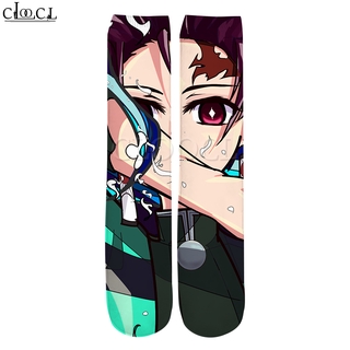 Cloocl Anime Demon Slayer: Kimetsu No Yaiba Tất Nam Nữ ❥ ❈ In Hình Tất Cotton Phiên Bản Hàn Quốc