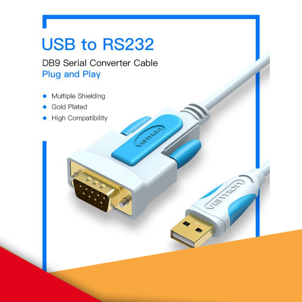 Cáp chuyển đổi USB 2.0 ra RS232 - Vention RS232