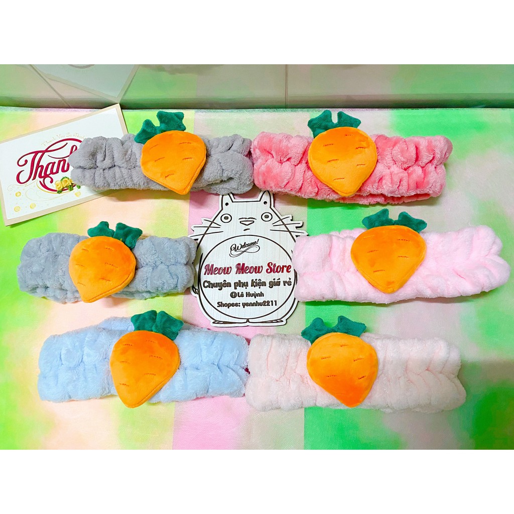🥕Ảnh thật🥕 Băng Đô Cà Rốt Makeup Trang điểm Cực Xinh🥕