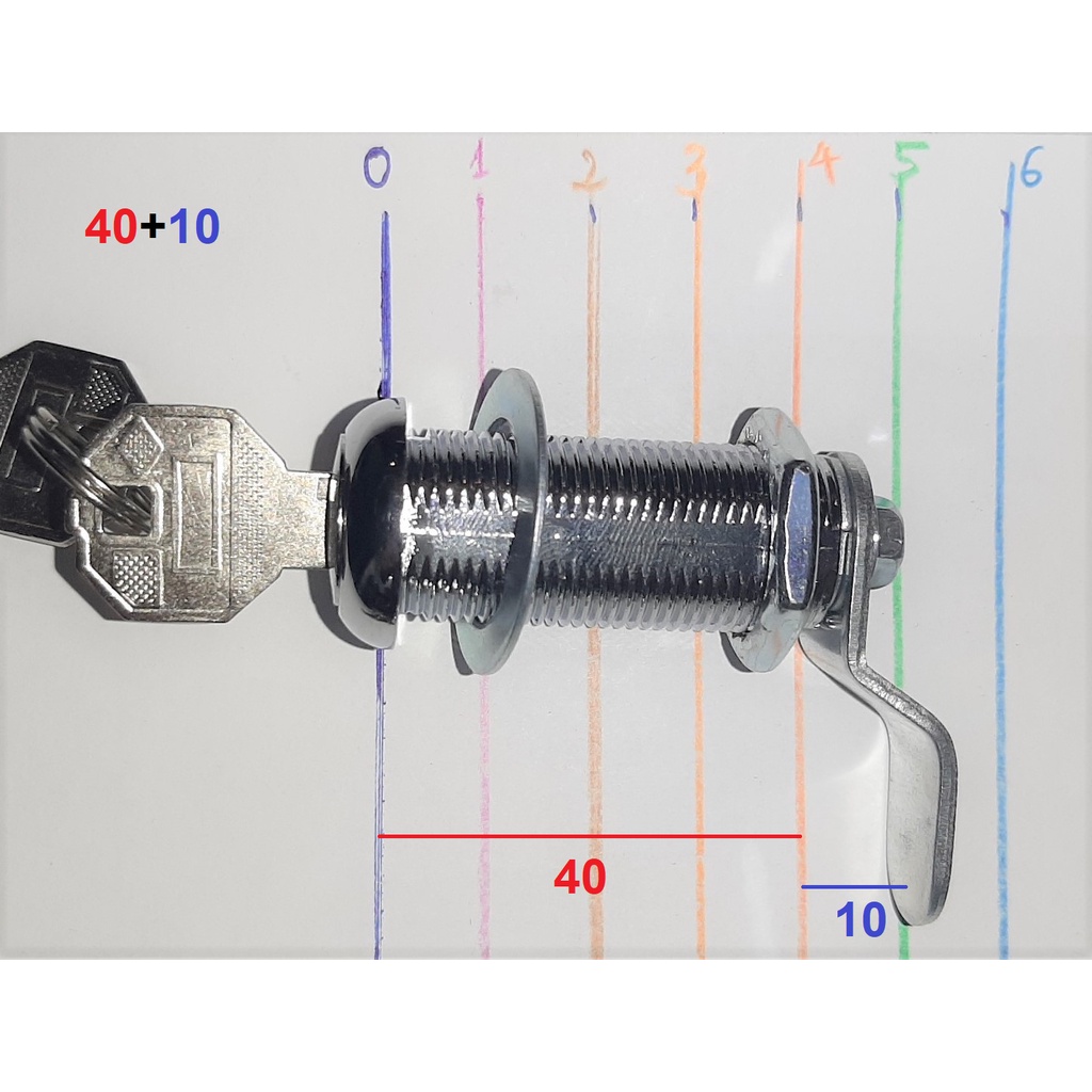Khóa tủ locker dài 40mm - Đặc biệt - Khóa tủ tài liệu, khóa tủ cốp, khóa tủ để đồ siêu thị, khóa tủ để đồ văn phòng 4cm