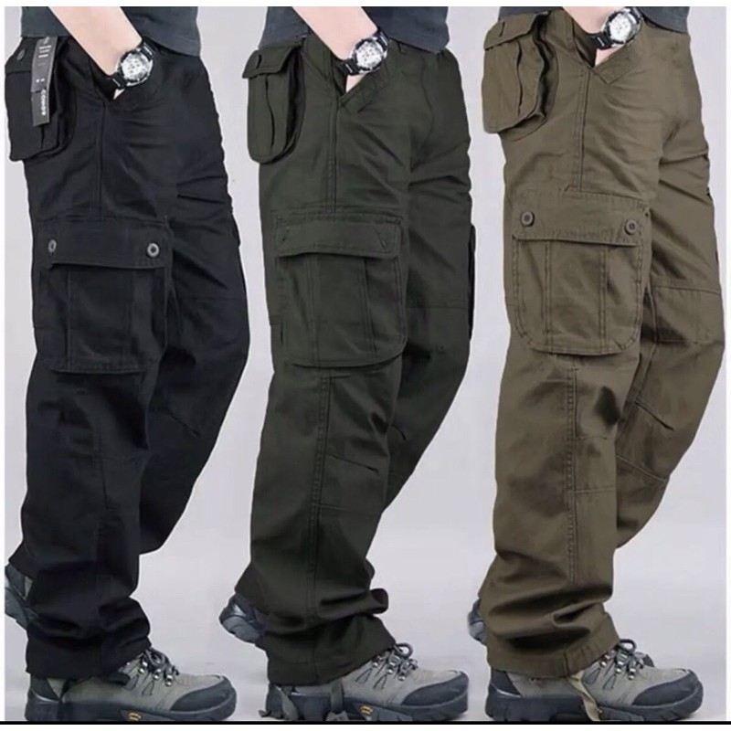 Quần dài kaki nam túi hôp cao cấp