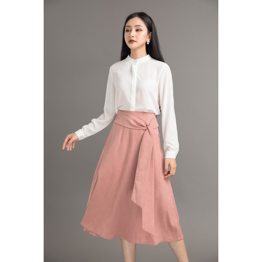 Chân váy dài thắt nơ eo - 20Again