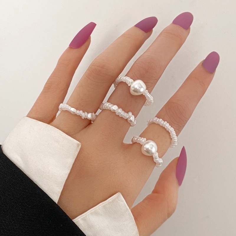 Set nhẫn đeo tay phong cách vintage thời trang cho nữ