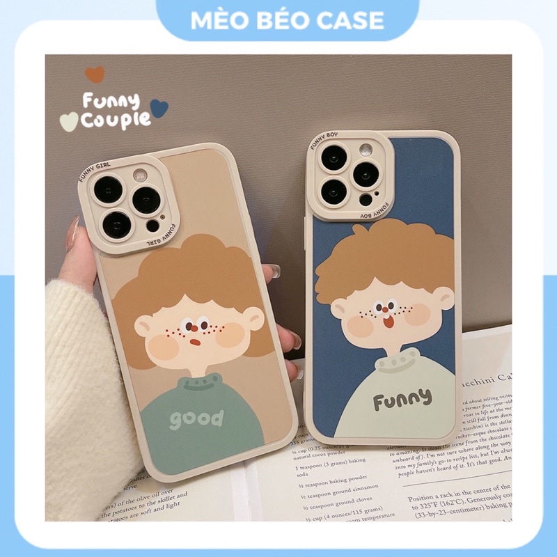 (SIÊU RẺ) Ốp lưng iphone funny couple bạn nam nữ siêu xinh 7plus/8/8plus/x/xr/xs/11/12/13/pro/max/plus/promax