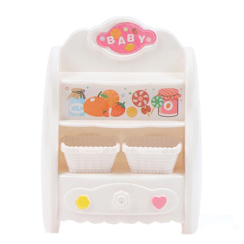 Set đồ chơi mô phỏng tủ đựng kem và xe đẩy cho búp bê đồ chơi trẻ em phụ kiện búp bê AD1136