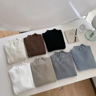 ⚡️⚡️siêu hot⚡️⚡️áo len nữ len tăm cổ lọ 3p giữ nhiệt dáng ôm