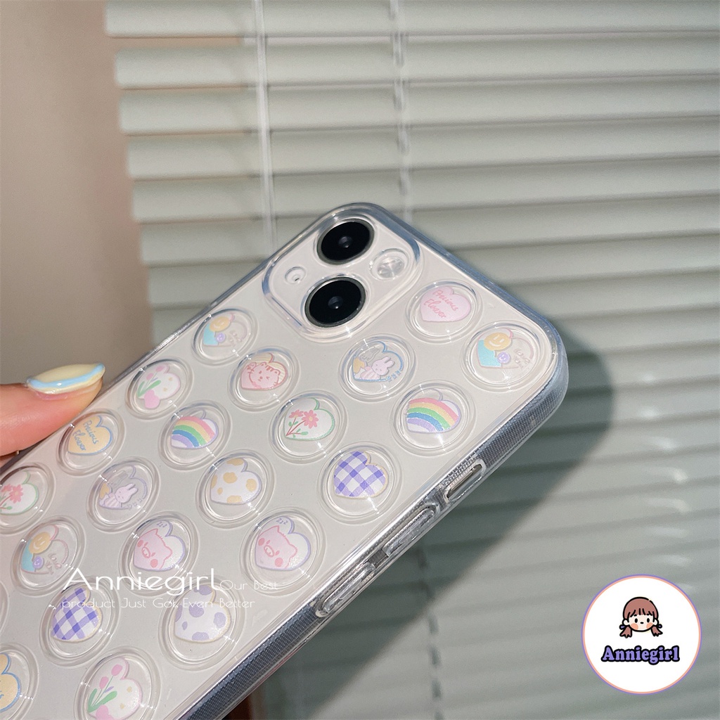 Ốp Điện Thoại TPU Mềm Hình Hoa / Cầu Vồng 3D Cho IPhone 14 13 12 11 Pro Max X XR 8 7 Plus