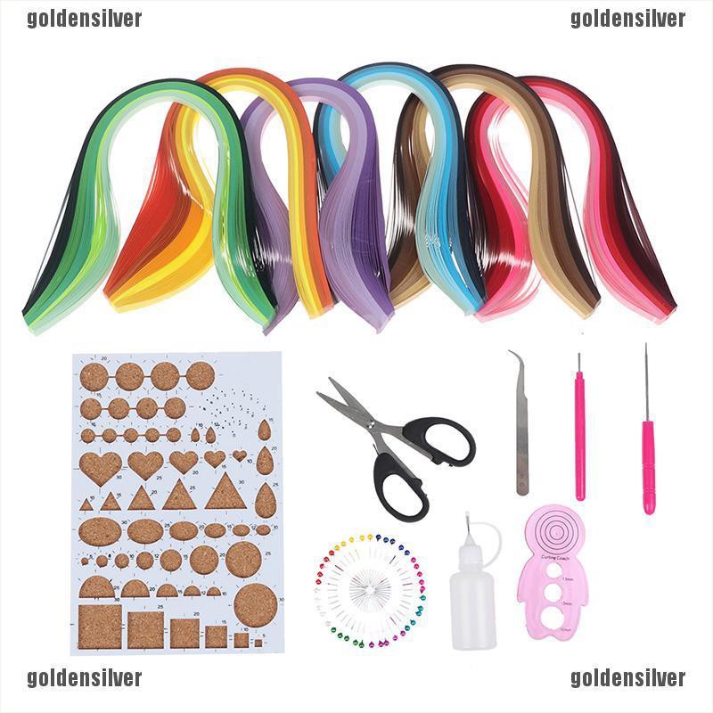 Set 14 Tờ Giấy Quilling 6 Màu Gradient 600 Dải